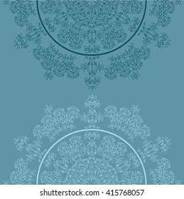 Golden mandala pattern design. Vintage ethnic background frame. Vector illustration.