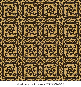Golden Mandala pattern. Gold  geometric greek vector seamless pattern. Textured ornamental abstract background. Beautiful ornate design. Modern repeat surface backdrop. 