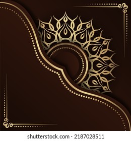 golden mandala  vintage ornament  background luxury