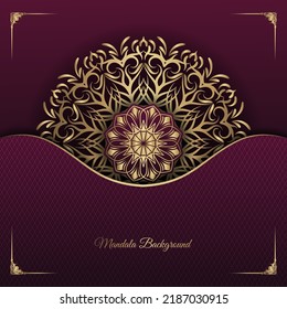 golden mandala  vintage ornament  background luxury