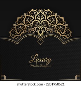 golden mandala  vintage ornament  background luxury