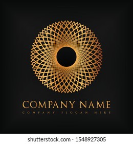 Golden mandala.logo icon ornament mandala decorative logo design