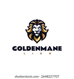 Design do logotipo Golden Mane Crest