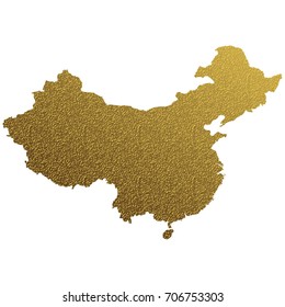 golden map of China