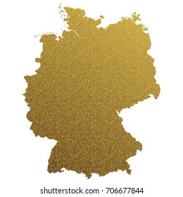 golden map of Germany