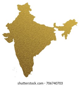golden map of India