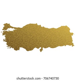 golden map of Turkey
