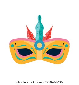 golden mardi gras mask icon