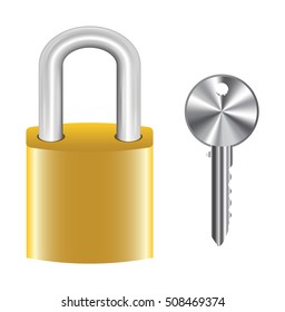 golden master key lock and steel key