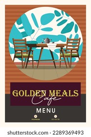 Golden Meals Cafe Menu Card