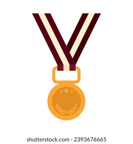 goldene Medaillengrafik, einzelne Vektorgrafik