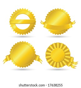 Golden Medallions Stock Vector (Royalty Free) 17638255 | Shutterstock