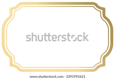 Golden message box, Thai pattern, chat, lecture area Free space for text