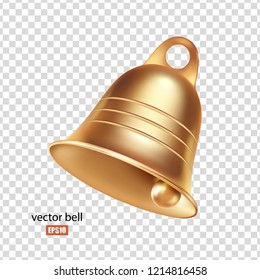 Golden hanging bell stock vector. Illustration of religious - 3493987