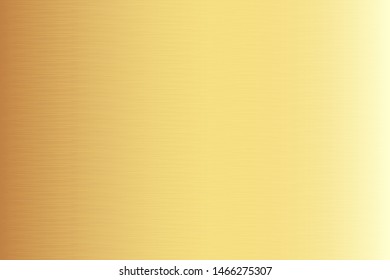 Golden metal gradient scratch texture background. Golden scratched metal chrome texture vector icon foil background. Golden grunge background for banner, ribbon, label. Golden scratch metal design