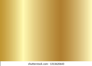 Golden Metal, Gradient, Vector Illustration