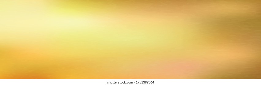 Golden metal panorama texture with reflection
