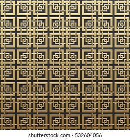 Golden metallic background with geometric pattern. Elegant luxury style.