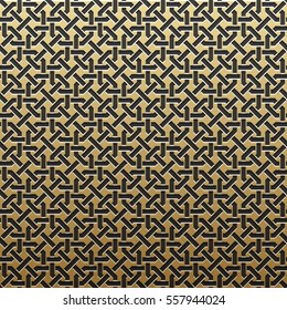 Golden metallic background with geometric pattern. Elegant luxury style.