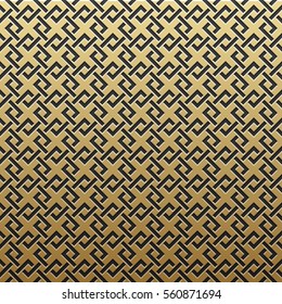 Golden metallic background with geometric pattern. Elegant luxury style.