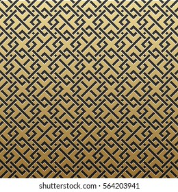 Golden metallic background with geometric pattern. Elegant luxury style.