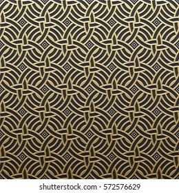 Golden metallic background with geometric pattern. Elegant luxury style.