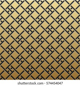 Golden metallic background with geometric pattern. Elegant luxury style.