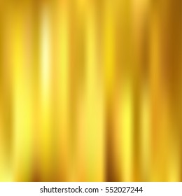 Golden metallic background gradient mesh vector.