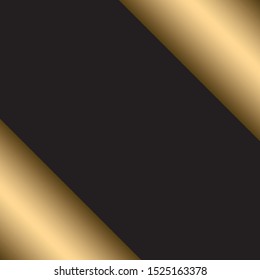 Golden metallic elements on dark black background. Template for invitation, voucher, card, texture, phone case, wallpaper, web page design, print, house decoration, luxury concept or business