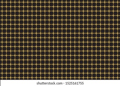 Golden metallic seamless elements on dark black background. Template for invitation, voucher, card, texture, phone case, wallpaper, web page design, print, house decoration, luxury concept or business