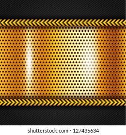 Golden metallic surface, vector illustration 10eps