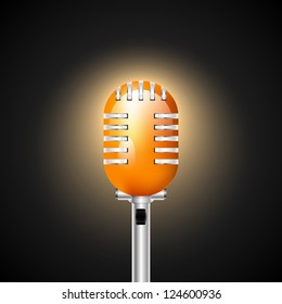 Golden microphone