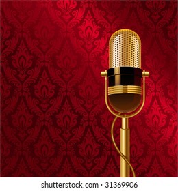 Golden microphone