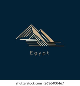 Golden  Minimalist vector Logo EPS