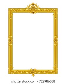 Golden mirror frame