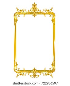 Golden mirror frame