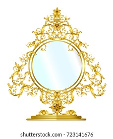 golden mirror frame