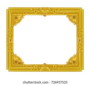 Golden mirror frame