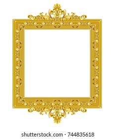 Golden mirror frame