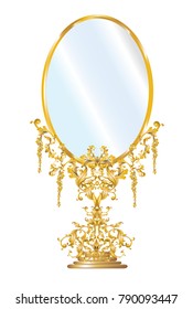 golden mirror frame