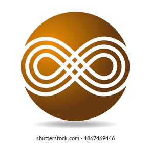 The golden mobius loop. The sign of infinity