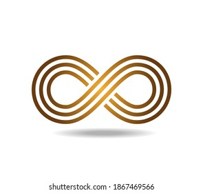 The golden mobius loop. The sign of infinity