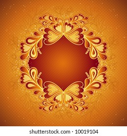 golden modern background, vector illustration