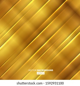 Golden Modern Fluid Background Composition with Dark Gradients and Gold Metal Wavy Line with Shadow