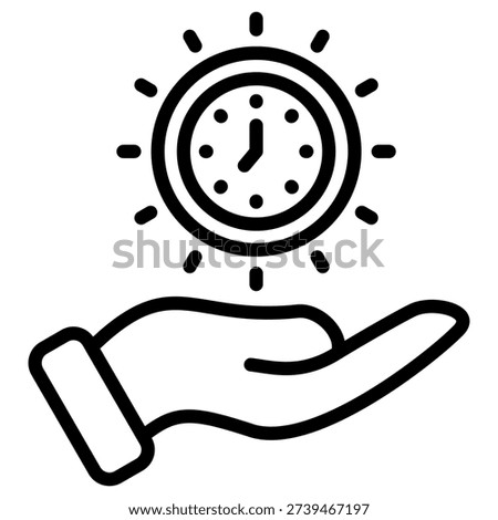 Golden Moment Icon Element For Design