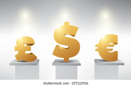 Golden money background