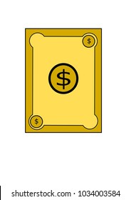 Golden Money vector dollars