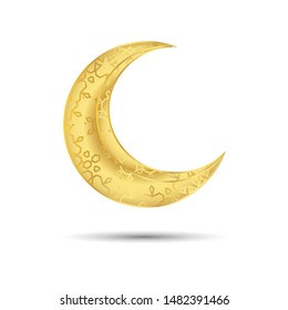 Golden moon for muslim feast of the holy month of Ramadan Kareem and other Muslim holidays.