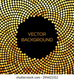 Golden mosaic background. Vector illustration