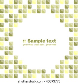 Golden mosaic background. Vector-Illustration